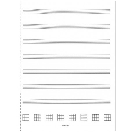 Ukulele Tablature Manuscript Paper