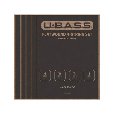 Kala Flatwound U•BASS® 4-String Set by Gallistrings